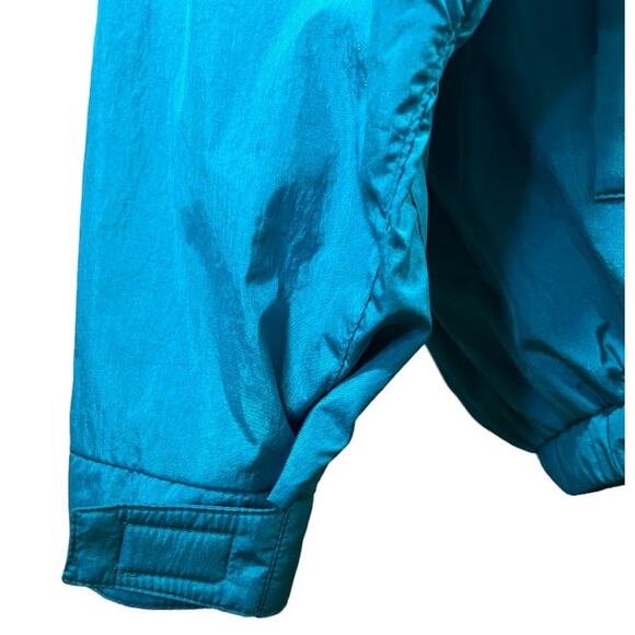 Profile Vintage Women's Half Zip Pullover Teal & Pink Jacket / Size Medium - Picture 7 of 11